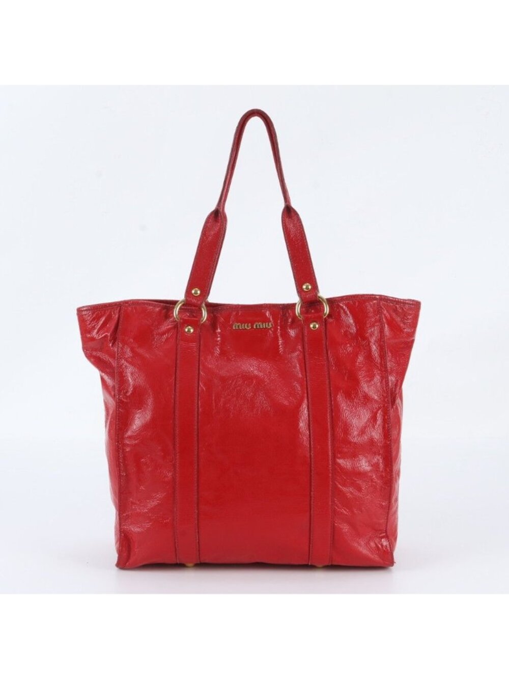 Miu Miu Leather Tote Bag Shoulder Hand